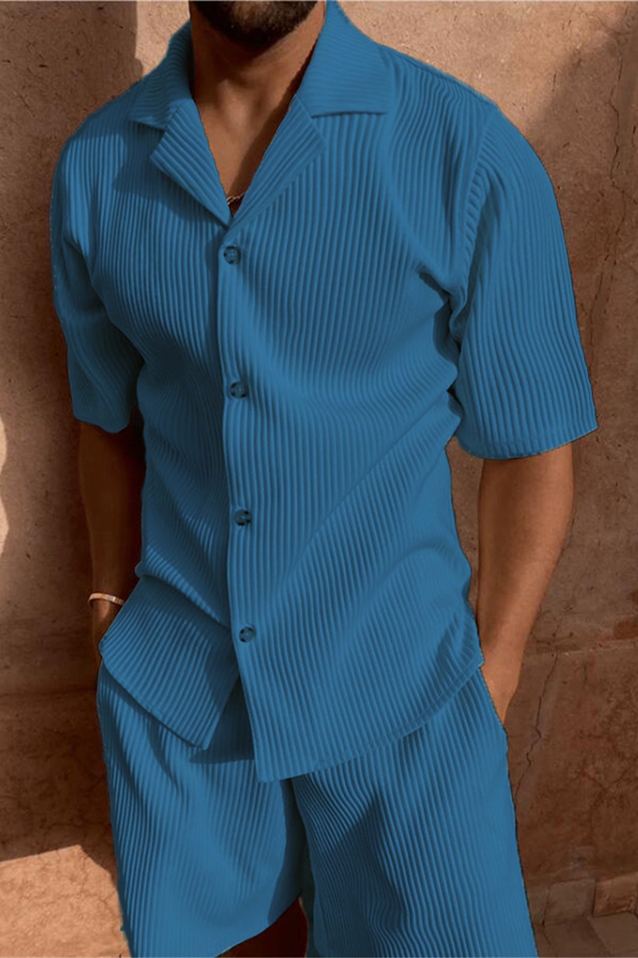 Richard - Breathable Summer Shirt & Shorts Set | By Julian & Claire Toronto