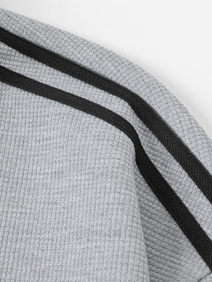 Randy - Waffle Texture Stripe Jacket | By Julian & Claire Toronto