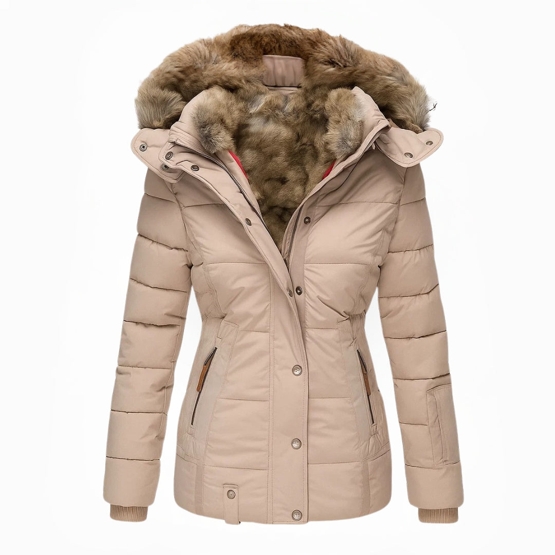 Stella - Winter Coat with Fur Lining | By Julian & Claire Toronto