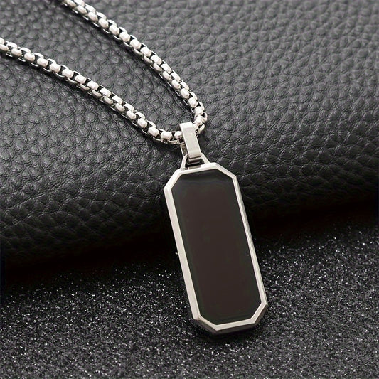 Jean - Stainless Steel Pendant Black | Julian & Claire Toronto