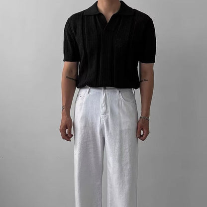 Roger - Classic Knitted Polo Shirt | By Julian & Claire Toronto