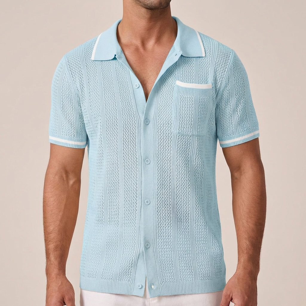Ollie -  Short Sleeve Camp Collar Shirt | By Julian & Claire Toronto