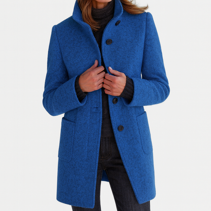 Rose - Coat with High Collar | By Julian & Claire Toronto