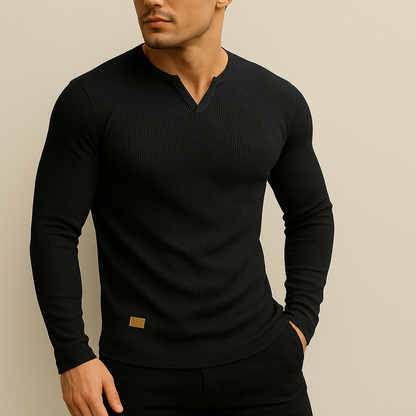 Leo - Slim Fit V-Neck Shirt | By Julian & Claire Toronto