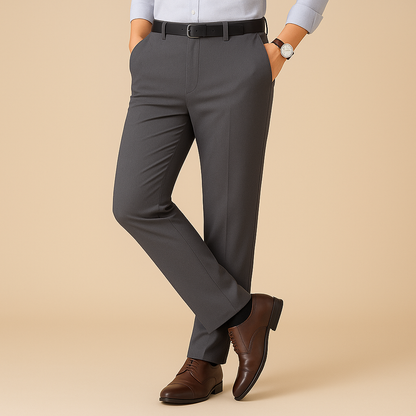Felix - Stretchy Fit Pleated Suit Pants | By Julian & Claire Toronto