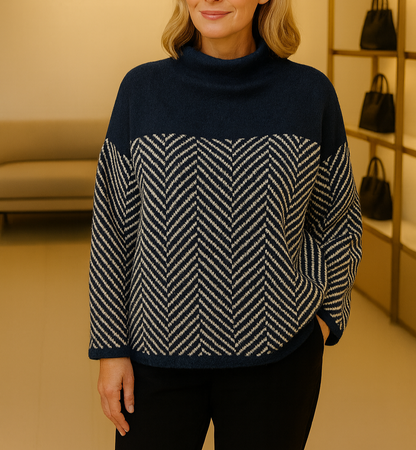 Grace - Cotton Turtleneck Sweater | By Julian & Claire Toronto