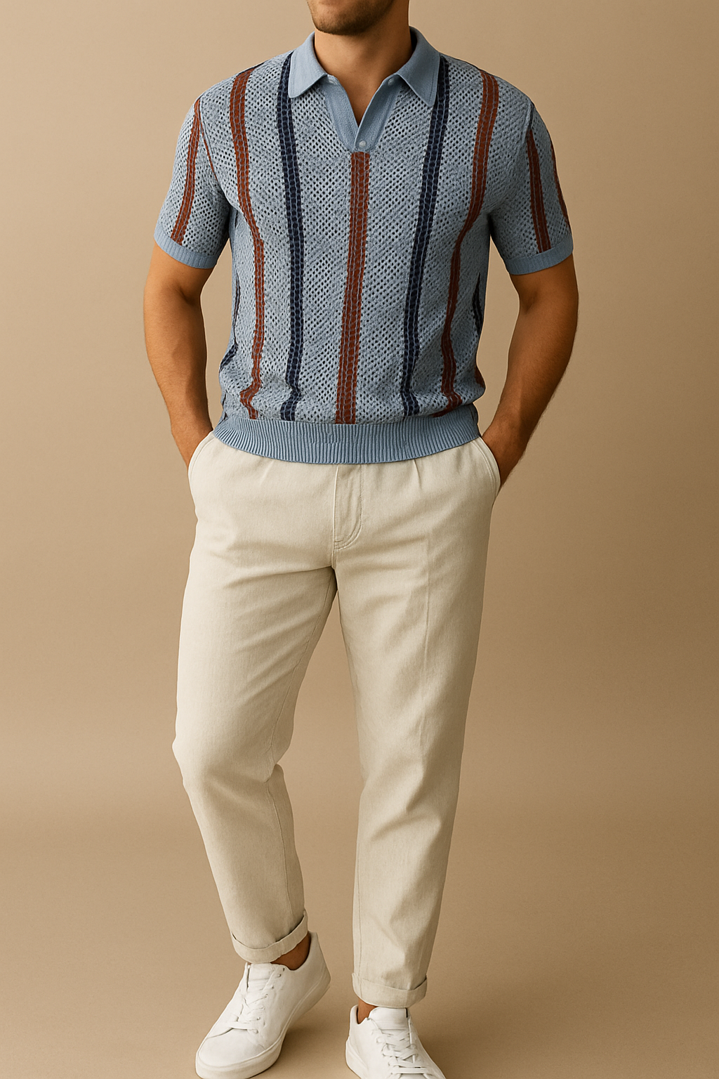 Carlos - Striped Polo | By Julian & Claire Toronto