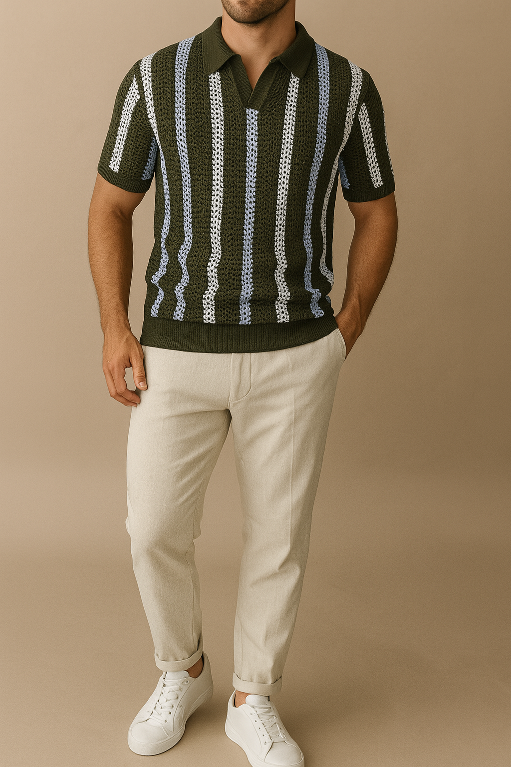 Carlos - Striped Polo | By Julian & Claire Toronto