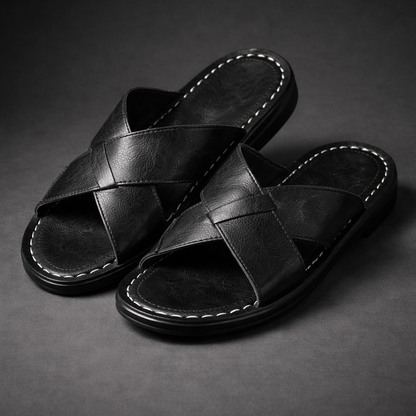 Kent - Classic Cross-Strap Comfort Sandals | By Julian & Claire Toronto