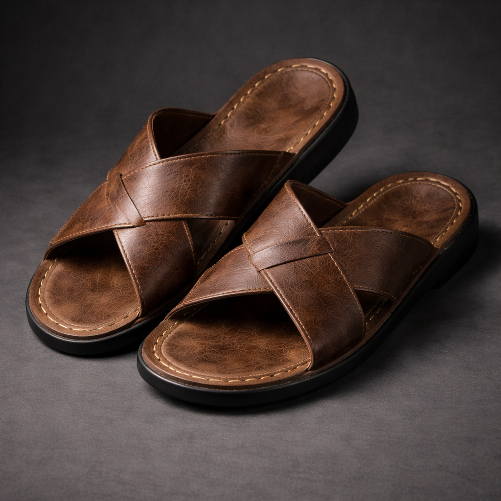 Kent - Classic Cross-Strap Comfort Sandals | By Julian & Claire Toronto