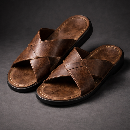 Kent - Classic Cross-Strap Comfort Sandals | By Julian & Claire Toronto