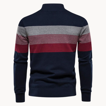 Callen - Stretch Knit Quarter-Zip Sweater | By Julian & Claire Toronto