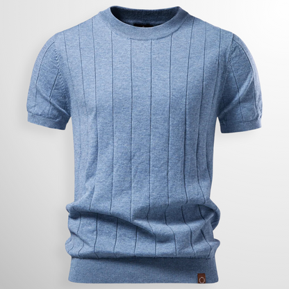 Jonas - Modern Textured Short Sleeve T-Shirt | By Julian & Claire Toronto