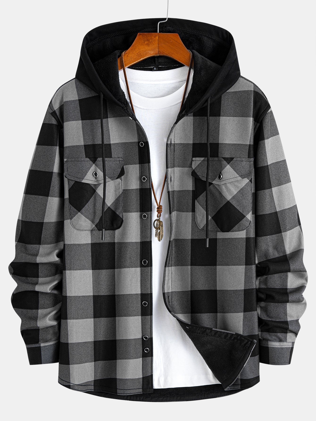 Randy - Plaid Hooded Shirt | By Julian & Claire Toronto