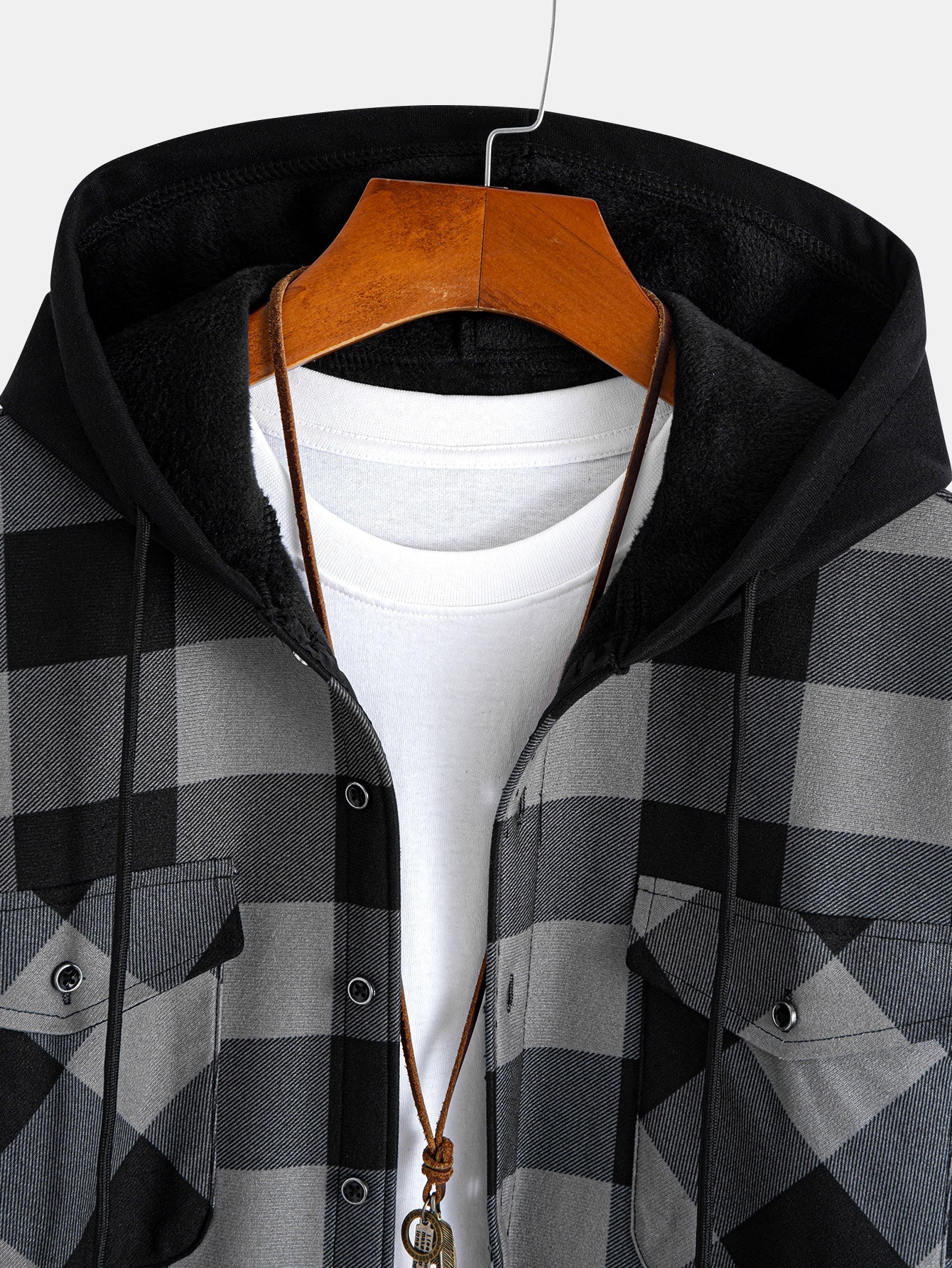 Randy - Plaid Hooded Shirt | By Julian & Claire Toronto