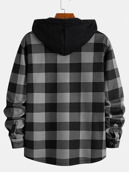 Randy - Plaid Hooded Shirt | By Julian & Claire Toronto