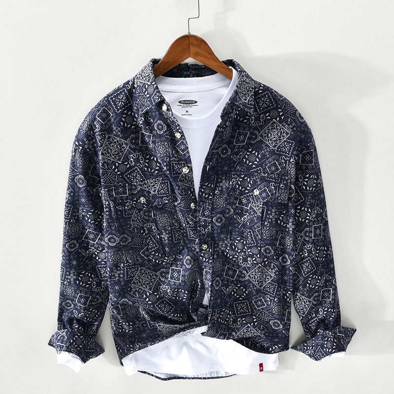Todd - Vintage Paisley Button-Up Shirt | By Julian & Claire Toronto