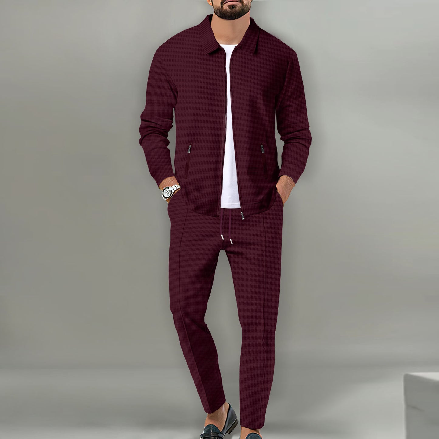 Dorian - Modern Textured Jacket & Trouser Set | By Julian & Claire Toronto