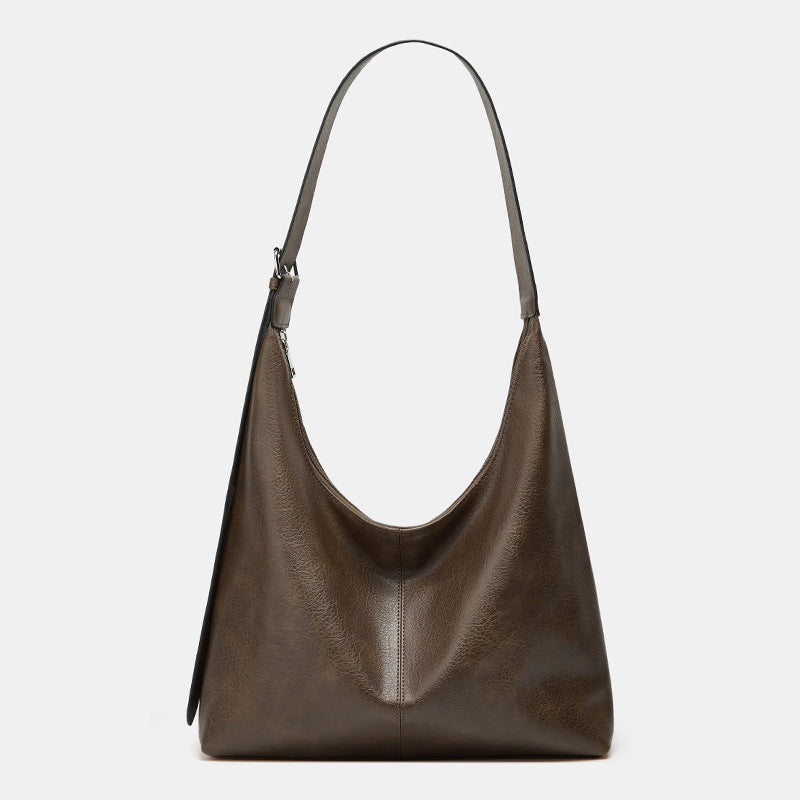 Lauren - Casual Solid Color Large Shoulder Crossbody Bag | By Julian & Claire Toronto