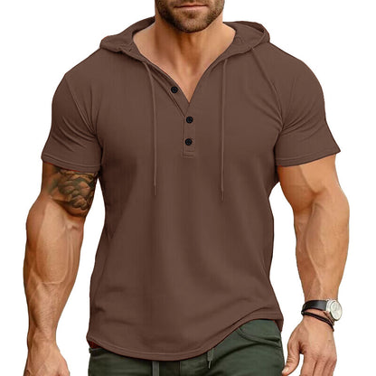 Rhett - Relaxed Fit Henley Hoodie | By Julian & Claire Toronto