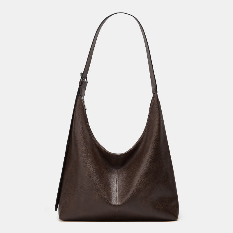Lauren - Casual Solid Color Large Shoulder Crossbody Bag | By Julian & Claire Toronto