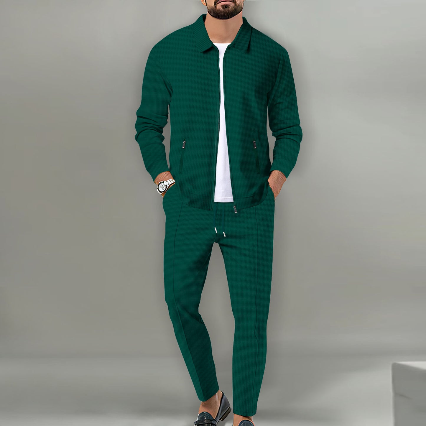 Dorian - Modern Textured Jacket & Trouser Set | By Julian & Claire Toronto