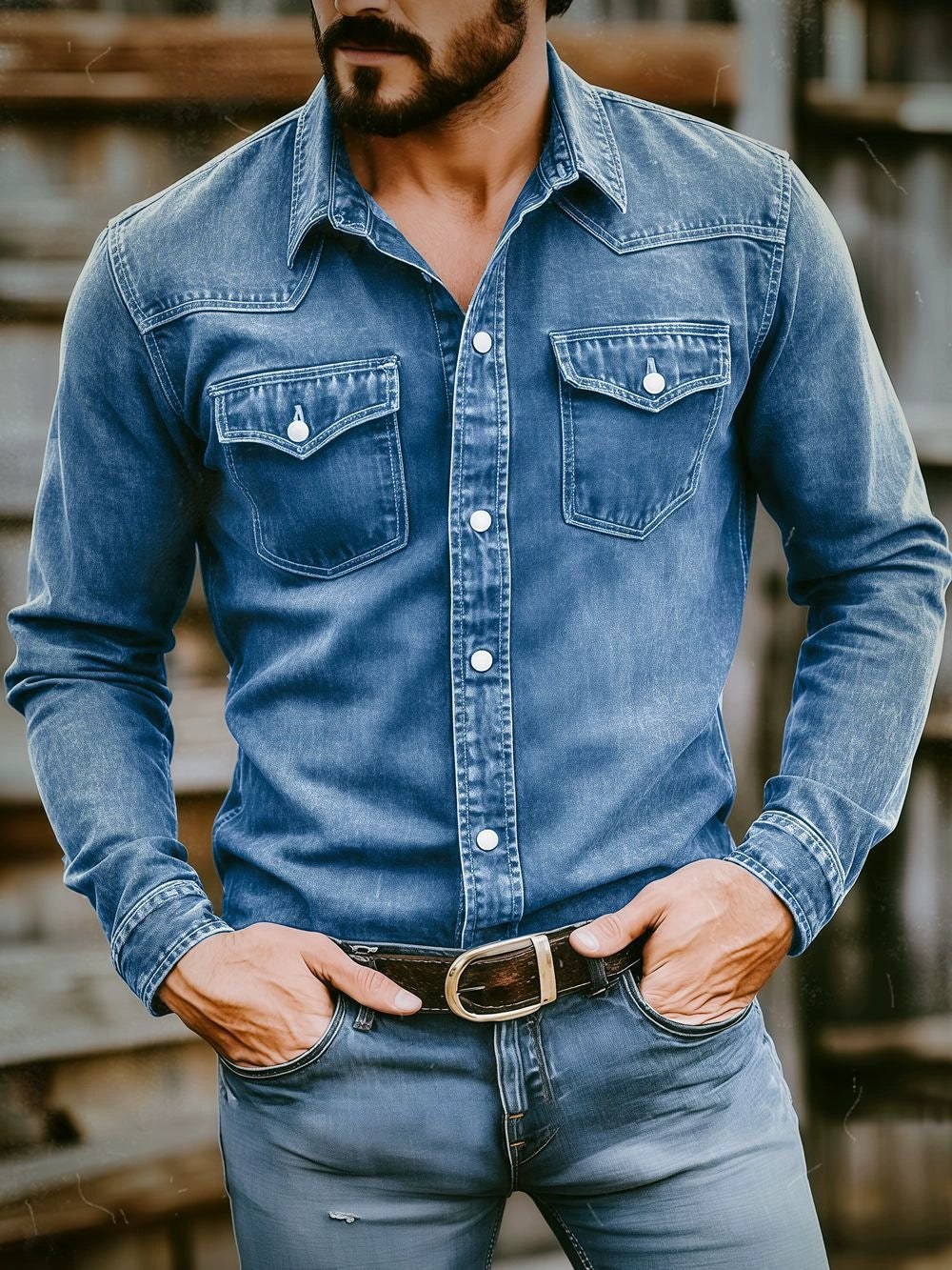 Wyatt - Classic Washed Button-Up Shirt | By Julian & Claire Toronto