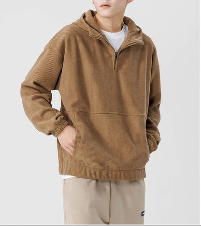 Lawrence - Relaxed Quarter-Zip Hoodie | By Julian & Claire Toronto