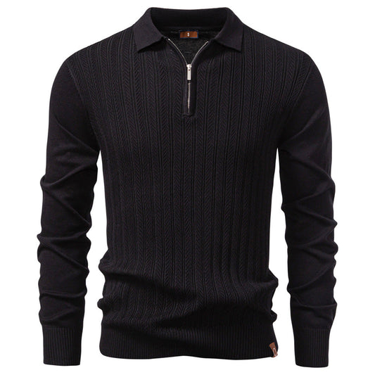 Colby - Timeless Half-Zip Knit Sweater | By Julian & Claire Toronto