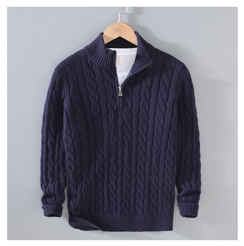 Cody - Classic Cable Half-Zip Sweater | By Julian & Claire Toronto