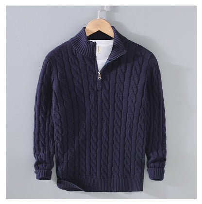 Cody - Classic Cable Half-Zip Sweater | By Julian & Claire Toronto