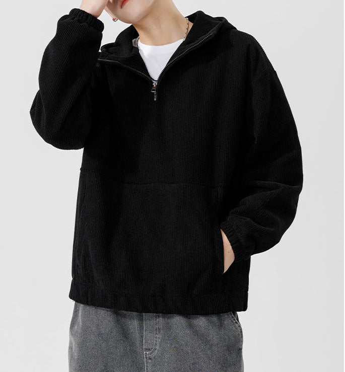 Lawrence - Relaxed Quarter-Zip Hoodie | By Julian & Claire Toronto