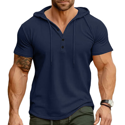 Rhett - Relaxed Fit Henley Hoodie | By Julian & Claire Toronto