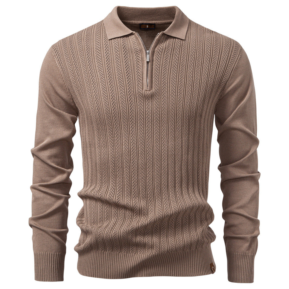 Colby - Timeless Half-Zip Knit Sweater | By Julian & Claire Toronto