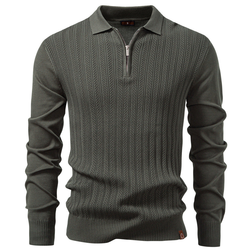 Colby - Timeless Half-Zip Knit Sweater | By Julian & Claire Toronto