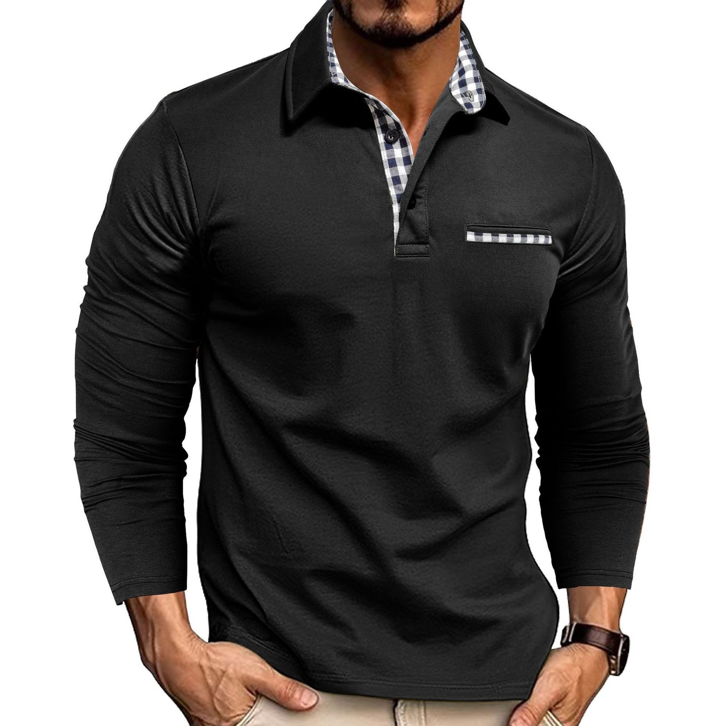 Tobias - Classic Long Sleeve Polo | By Julian & Claire Toronto
