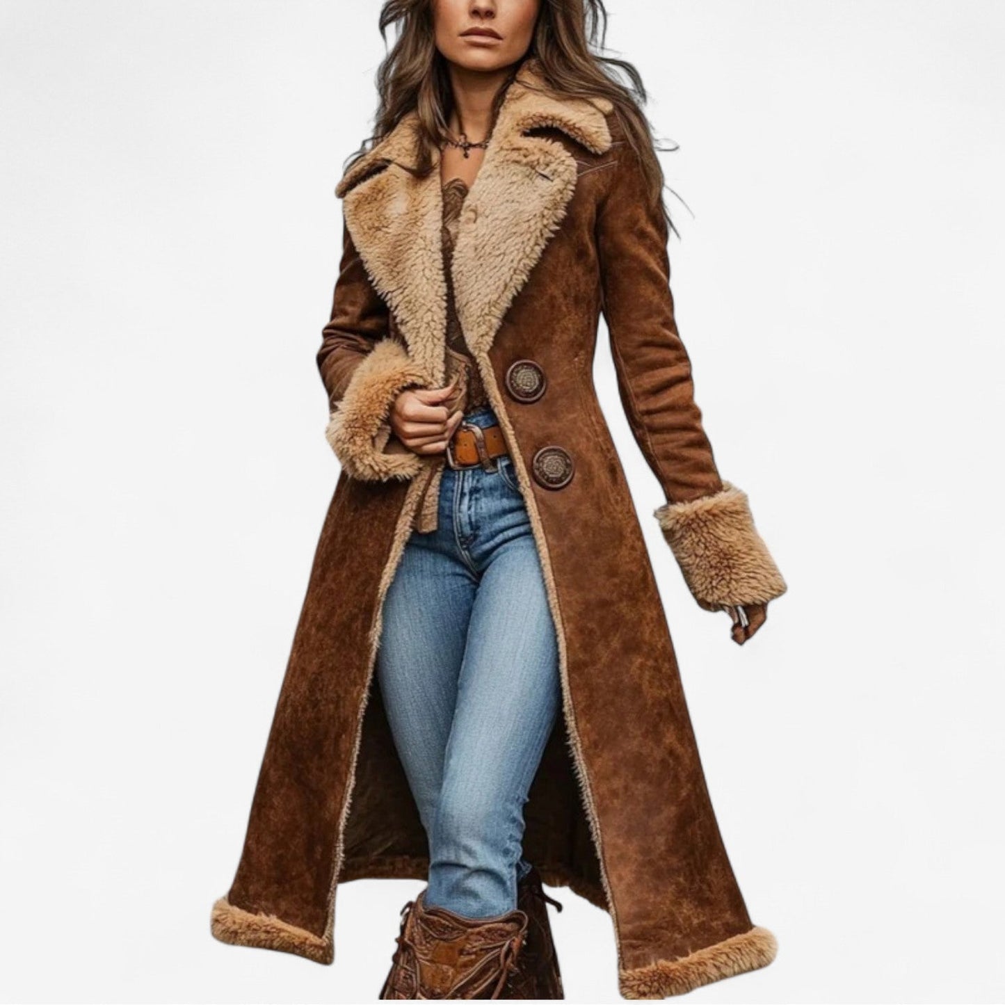 Lucy - Long Elegant Winter Coat | By Julian & Claire Toronto