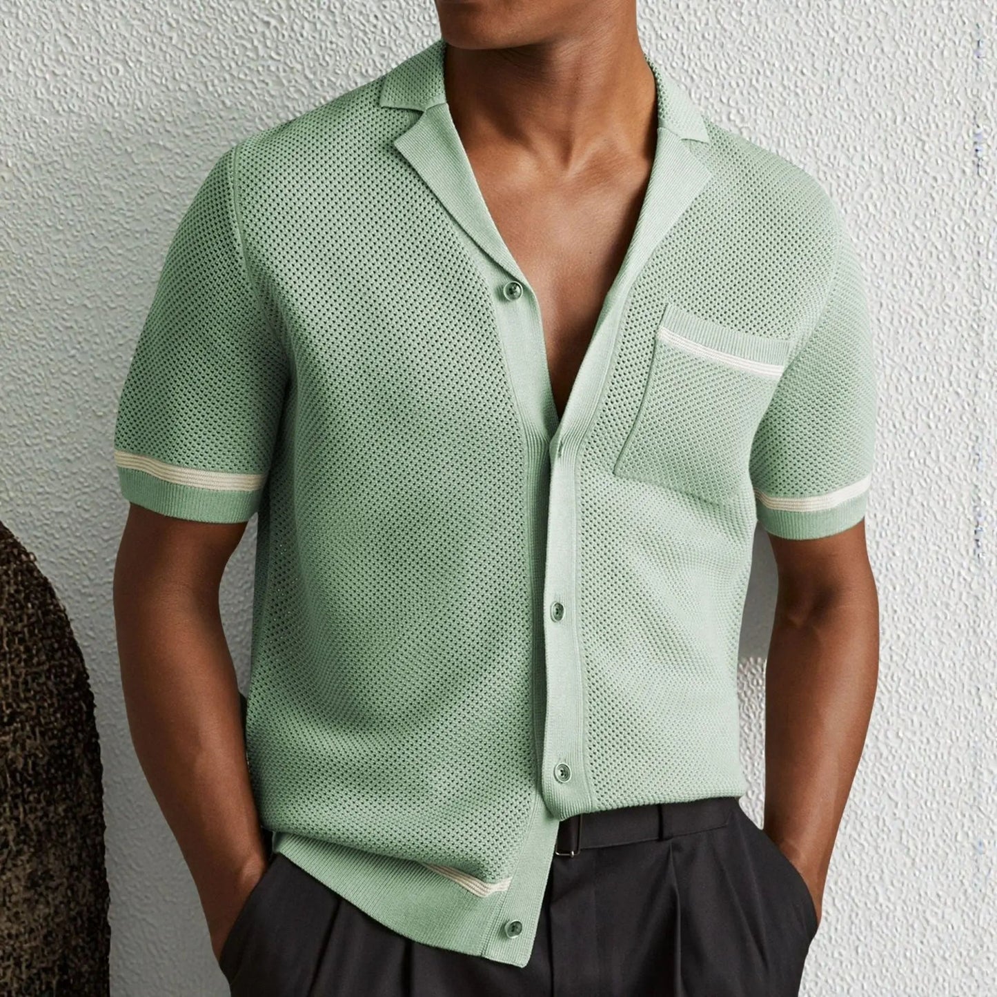 Karter - Elevated Summer Knit Polo Shirt | By Julian & Claire Toronto