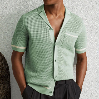 Karter - Elevated Summer Knit Polo Shirt | By Julian & Claire Toronto
