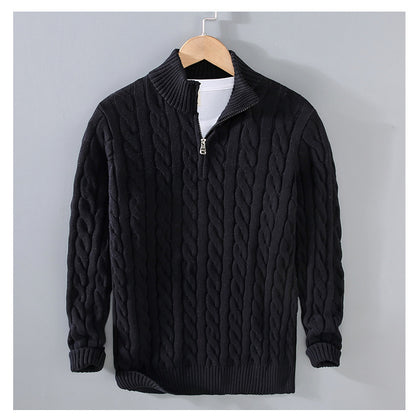 Cody - Classic Cable Half-Zip Sweater | By Julian & Claire Toronto