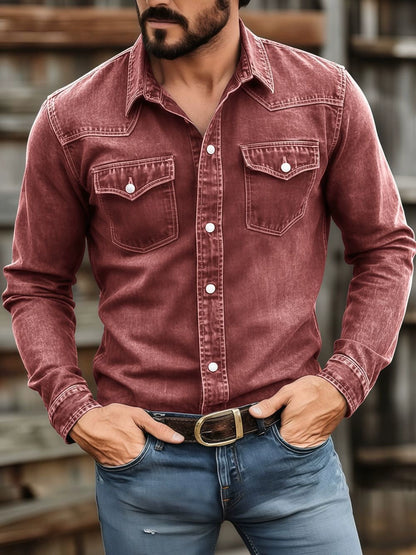 Wyatt - Classic Washed Button-Up Shirt | By Julian & Claire Toronto