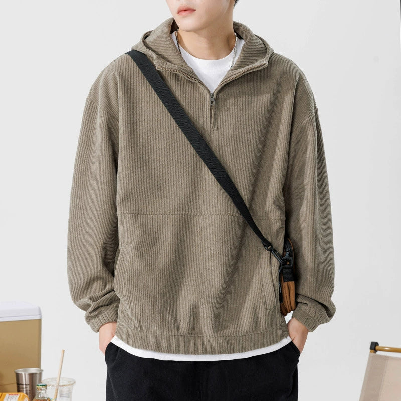 Lawrence - Relaxed Quarter-Zip Hoodie | By Julian & Claire Toronto
