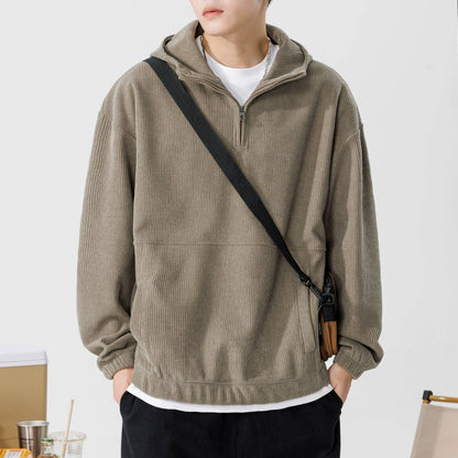 Lawrence - Relaxed Quarter-Zip Hoodie | By Julian & Claire Toronto