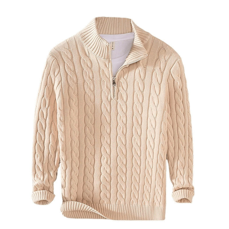 Cody - Classic Cable Half-Zip Sweater | By Julian & Claire Toronto