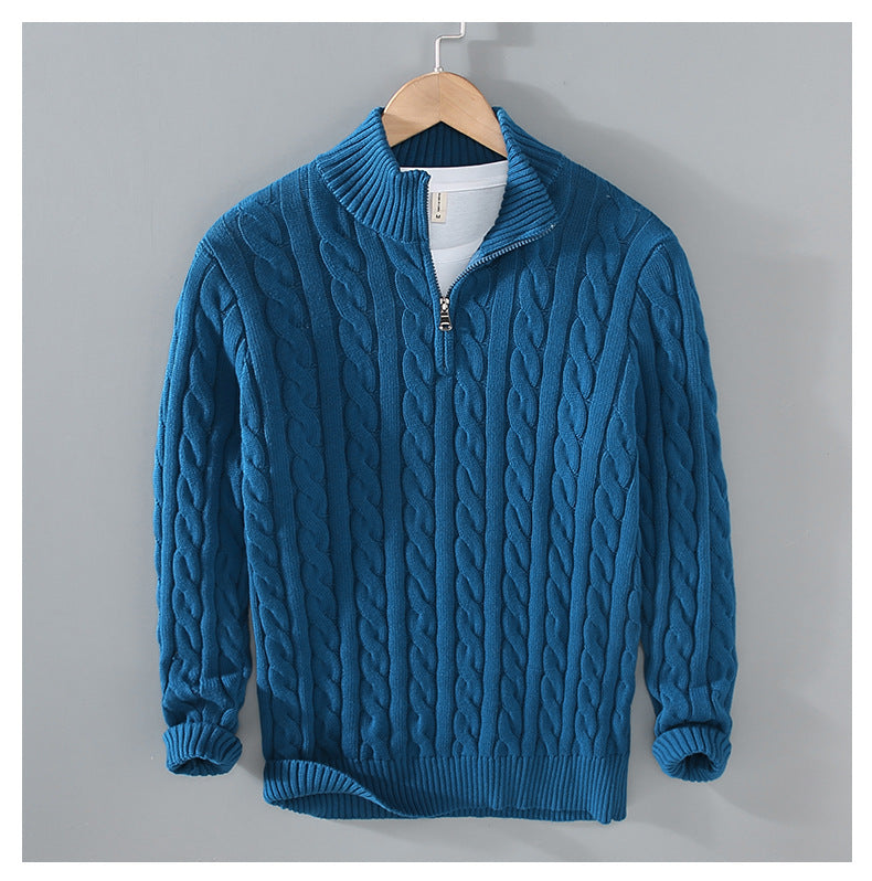 Cody - Classic Cable Half-Zip Sweater | By Julian & Claire Toronto