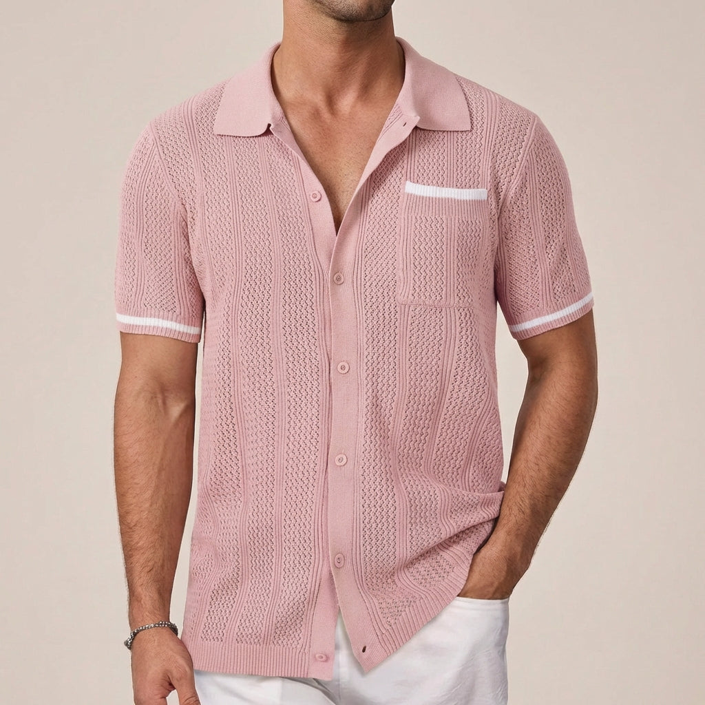 Ollie -  Short Sleeve Camp Collar Shirt | By Julian & Claire Toronto