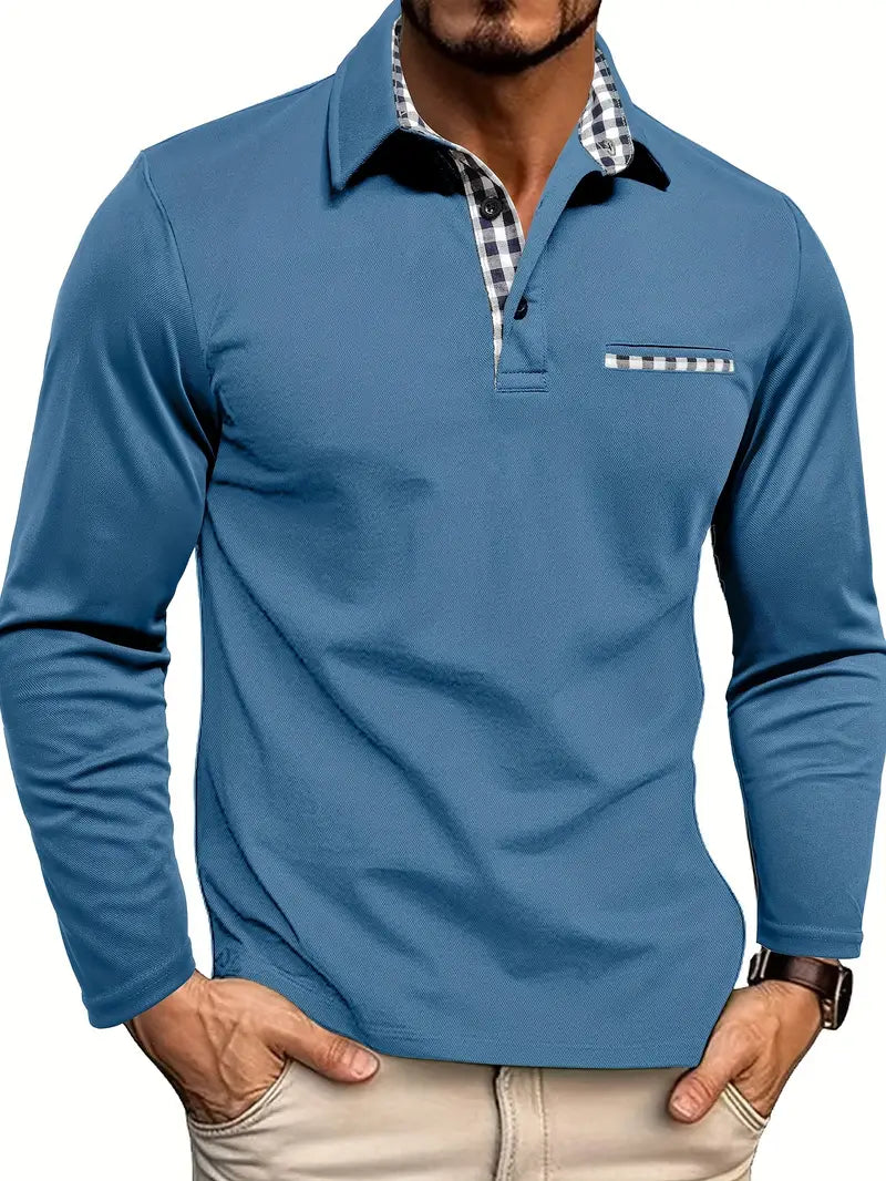 Tobias - Classic Long Sleeve Polo | By Julian & Claire Toronto