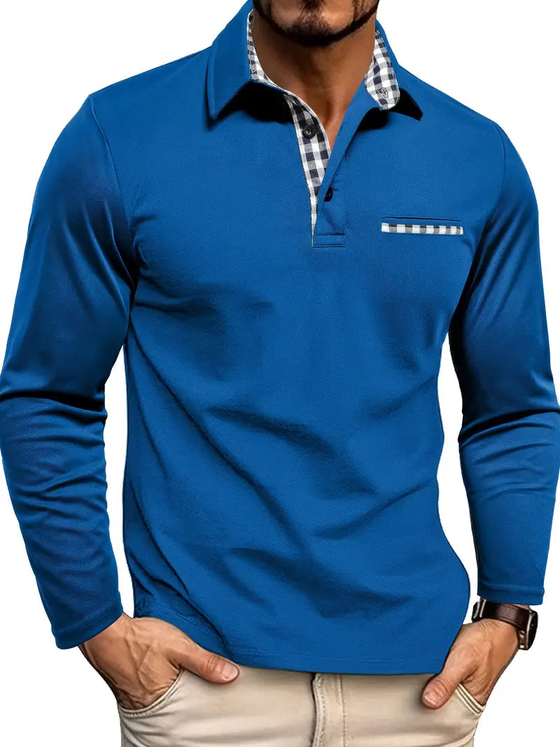 Tobias - Classic Long Sleeve Polo | By Julian & Claire Toronto