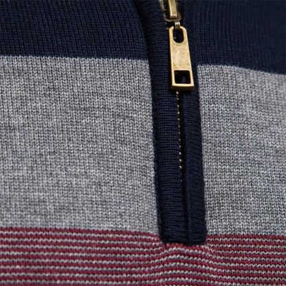 Callen - Stretch Knit Quarter-Zip Sweater | By Julian & Claire Toronto