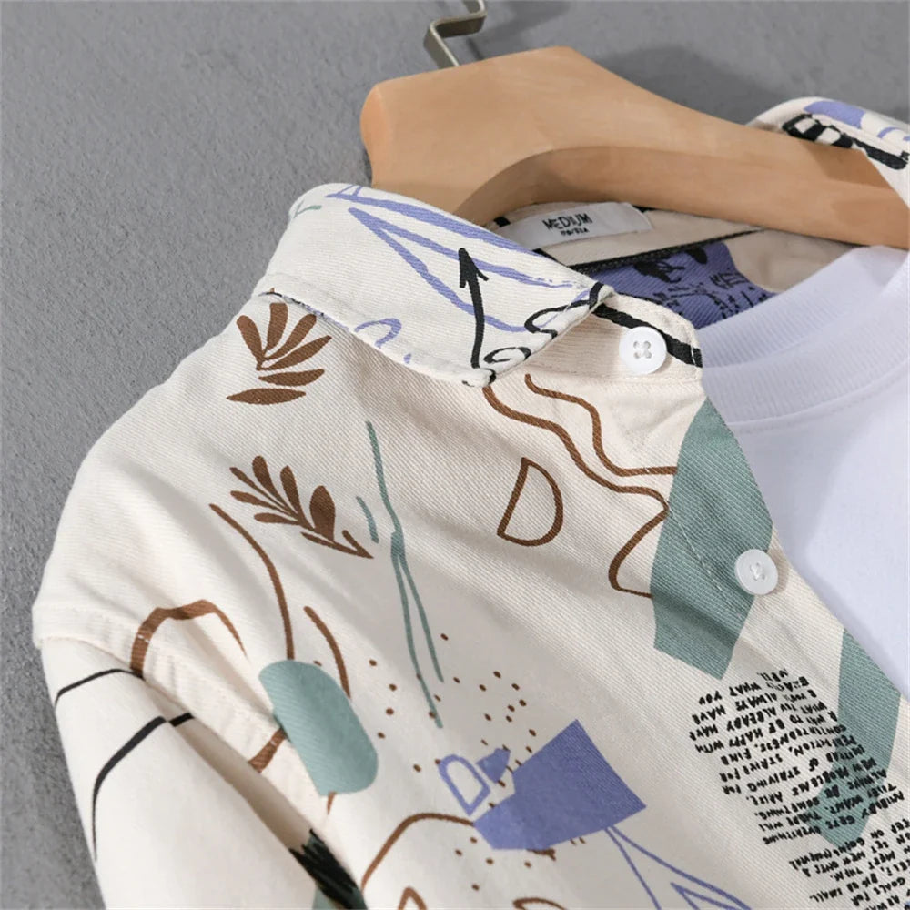 Nathaniel - Artistic Print Shirt | By Julian & Claire Toronto
